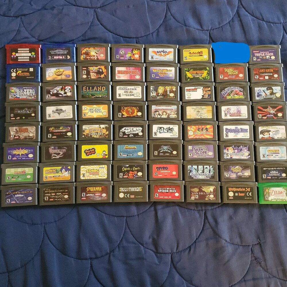 Gameboy Advance Video Games GBA Bundle Lot Rare Huge Collection